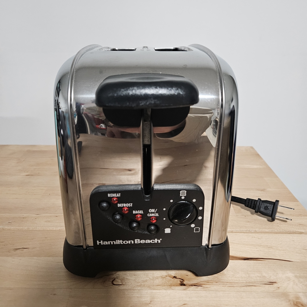 Hamilton Beach Classic Chrome Stainless Steel 2 Slice Toaster